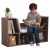 KidKraft 6-Shelf Wooden Bookcase w/ Reading Nook (Grey Ash or Mint)