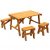 KidKraft Kids’ Wooden Outdoor Picnic Table w/ Three Benches