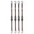 Retailer Only: Husky 12 ft. x 1 in. Ratchet Tie Down with S Hook (4-Pack) $8.88 at Home Depot