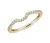 Blue Nile Curved Pavé Diamond Wedding Ring (14K Yellow Gold) $475 or Scallop Curved Diamond Wedding Ring (14K White Gold) $545 & Extra + Free Shipping