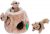 4-Piece Outward Hound Hide-A-Squirrel Squeaky Puzzle Plush Dog Toy (Small)