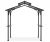 5′ x 8′ Grand Teton Black Small Space Hard-Top Gazebo By Broyhill $225.24