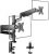 WALI Premium Twin LCD Monitor Desk Mount Absolutely Adjustable Fuel Spring Stand for Show as much as 32 inch, GSDM002,Black Only $25