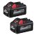 2-Pk Milwaukee 18V XC6.0 Li-Ion Battery + Bonus Tool (Router, Work Light, Grinder)