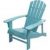 Classic Painted Acacia Wood Adirondack Chair (Turquoise or White)