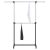 70″ Room Essentials Adjustable Double Rod Garment Clothing Rack (Black)
