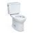 TOTO Drake Two-Piece Round 1.28 GPF Universal Height TORNADO FLUSH Toilet with CEFIONTECT, Cotton White – CST775CEFG#01 $176.39