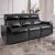 Renaissance Leather Power Reclining Sofa with Drop Down Table – $999.99