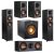 Klipsch: 2x R-625FA Atmos + 2x R-41M Bookshelves + R-52C Center + R-12SWi Sub $999 + free s/h at Adorama
