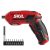SKIL 4V Pivot Grip Rechargeable Cordless Screwdriver (w/ 9-Pcs Bit, Bit Holder, USB Charging Cable) $20 + Free S&H w/ Prime or $25+