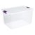 66-Quart Sterilite ClearView Latch Box w/ Purple Latches