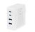 Monoprice 100W High Power 4-Port (2x USB-C & Type-A) Wall Charger (White)