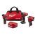 Milwaukee M12 FUEL 12V Lithium-Ion Brushless Cordless Hammer Drill and Impact Driver Combo Kit (2-Tool) W/ Impact Wrench 2598-22-2554-20 – $269