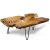 StyleCraft Natural Wood Edge Teak Coffee Table w/ Clear Lacquer Finish for $148.99 + Free Shipping