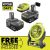 2-Pack Ryobi ONE+ 18V 4.0 Ah Compact Battery/Charger Kit + ONE+ Hybrid-Fan