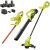 RYOBI ONE-Cordless Trimmer/Edger, Hedge Trimmer, Blower (3-Instrument) w/ (2) 2.0 Ah Batteries and Charger P20131VNM – $139