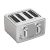 Black+Decker 4-Slice Stainless Steel Toaster