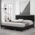 Homfa King Size Bed with Headboard, Modern Upholstered Platform Bed Frame for Bedroom, Black – Walmart.com $260