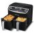 9-Quart Gourmia Dual Basket Digital Air Fryer w/ 7 Functions (Black)