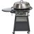 22” Cuisinart Round Outdoor Flat-Top Surface Gas Grill w/ Stainless Metal Lid