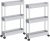 Amazon Prime Members: 2-Pack Spacekeeper 3-Tier Rolling Utility Cart: Slim (Gray, White) $16.20, Regular (Gray, White, Black) $20.25 + Free Shipping
