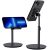 $6.59 KTRIO Adjustable Cell Telephone Stand for Desk, Foldable Telephone Holder Suitable with iPhone 13 Pro Max 11 12 XR 8 7 SE, Pad, Pill, Smartphone – Black – $6.59 at Amazon