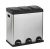 16-Gallon Step N’ Sort 3-Compartment Garbage Can & Trash Recycling Bin