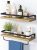 Prime Members: 2-Piece Floating Wall Shelf Set with Towel Bar