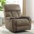 Serta Dual Cup Holder Standard Size Recliner (Brown Faux Leather Upholstery)
