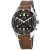 Oris Men’s Divers Sixty-Five Black Chronograph Dial Watch w/ Leather Strap
