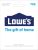 $100 Lowe’s or Apple Gift Card + $10 Amazon Credit (Email Delivery)