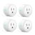 4-Pack Aoycocr Mini Bluetooth Wi-Fi Smart Plugs work w/ Google Home, Alexa $16.50 + Free Shipping