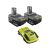 2-Pack Ryobi 18V One+ 4.0 Ah Lithium-Ion Batteries w/ 18V Charger