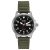 Citizen Males’s Eco-Drive Weekender Garrison Area Watch in Stainless Metal with Olive Nylon strap, Black Dial (Mannequin: BM8180-03E) $115