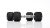2-Piece 10-Lb Tru Grit Fitness Black Rubber Hex Dumbbell