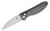 Kizer Vanguard Swaggs Sway Button Lock Knife 2.99 inch CPM-4V Stonewashed Blade, Black Handles – $74.95