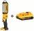 DEWALT Cordless Stick Light: 20V MAX, Battery Included, 500 lm Max., 2 Modes, Belt Clip/Dangle Hook DCL050/DCB203 – $75