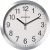 10″ Adalene Metal Analog Battery Operated Wall Clock (White Face, Aluminum Frame)