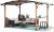 8.5′ x 13′ Sunjoy Outdoor Steel Arched Pergola with Tan Weather-Resistant Fabric Canopy $315 + Free Shipping