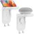 Vertical Duplex GFCI Ornamental Outlet for Cell Cellphone, Dot, Google House, Speaker as much as 20lbs with Cable Administration and Detachable Hooks (OSH002-W), White – 2 Pack $5.59
