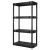 4-Tier Hyper Tough Plastic Garage Shelf Unit (13.88″ x 30″ x 56.2″)