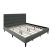 Scott Living Platform Bed Frame (Gray): Queen