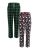 2-Pk Fruit of the Loom Men’s Holiday & Plaid Print Microfleece Pajama Pants (numerous)