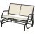 Outsunny 2-Person Outdoor Glider Bench Patio Double Swing Rocking Chair Loveseat w/Power Coated Steel Frame, Beige $80 + FS