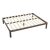 Mainstays Wood Slat Bronze Metal Platform Bed Frame (Queen)