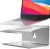 17″ Loryergo Ergonomic Aluminum Laptop Riser Stand (Silver)