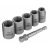 6-pc DeWALT MAX Impact 3/8″ Carbon Steel Drive Socket Set w/ 1/4″ Adapter