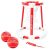 GoSports Splash Hoop 360 Floating Pool Basketball Game Set (Red)