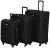 3-Piece American Tourister Pop Max Softside Luggage w/ Spinner Wheels (Black)