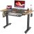 48″ x 24″ FEZIBO Dual Motor Height Adjustable Electric Standing Desk w/ Keyboard Tray (Rustic Brown & Black Top) $188 + Free Shipping